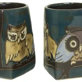 Owls on Branch Square Mug