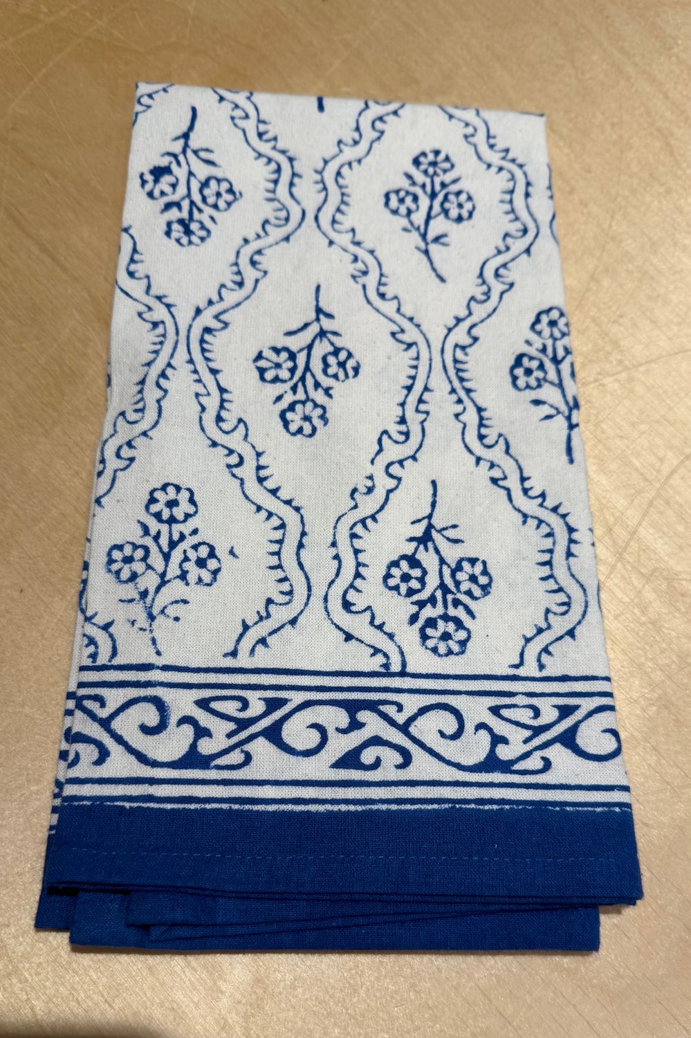 Napkins Trellis Blue S/2