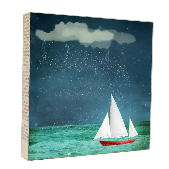 Raining Stars 5x5 Art Block Raining Stars 5x5 Art Block