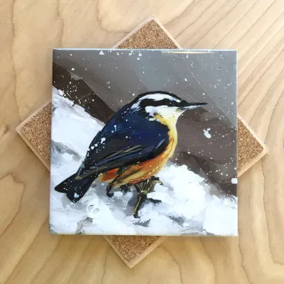 Red Breasted Nuthatch Trivet