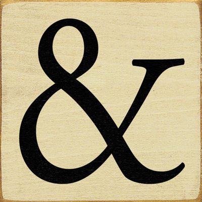 Ampersand Cream/black Ampersand Cream/black