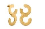 311364G PLETORICA double ring ear gold