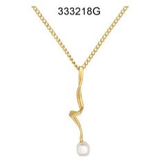 333218G Bliss small pendant w/pearl gold