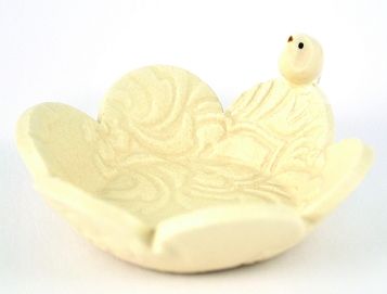 White Mini Bird Bowl
