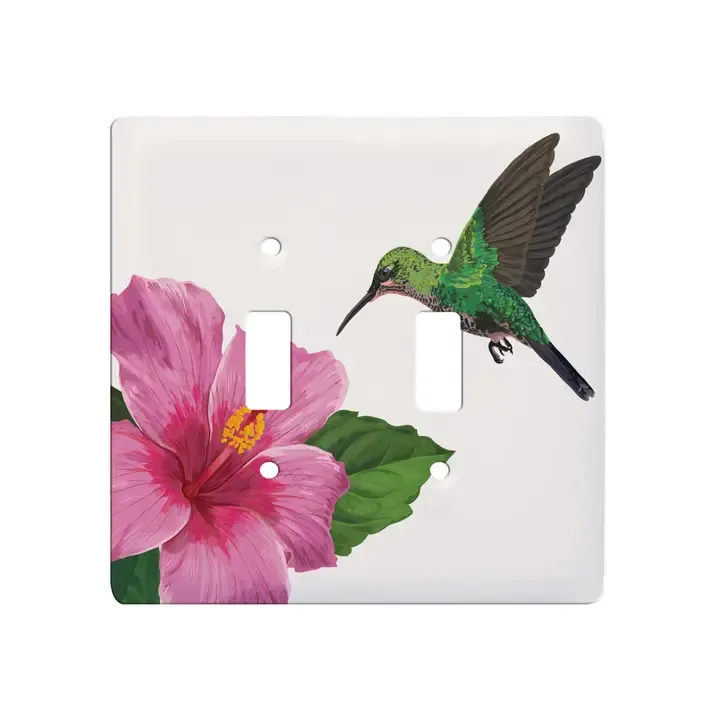 Hummingbird 2 Toggle Light Switch Cover Plate