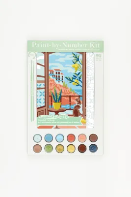 Coastal Catnap Paint-by-Number Kit