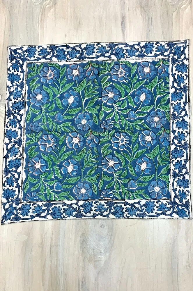 Sage &amp; Blue Napkin Set of 2