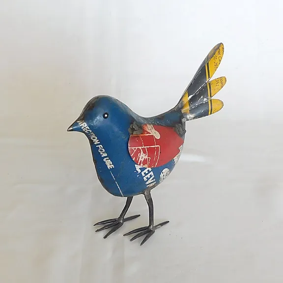Bluebird Bird Recycled Metal Animal