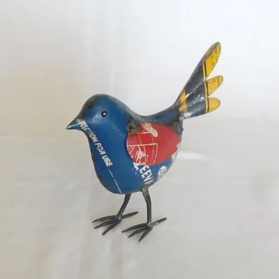 Bluebird Bird Recycled Metal Animal
