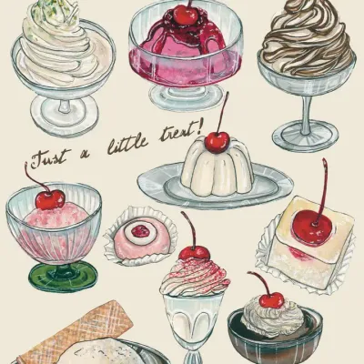 &quot;just a little treat!&quot; Desserts and Sweets Art Print