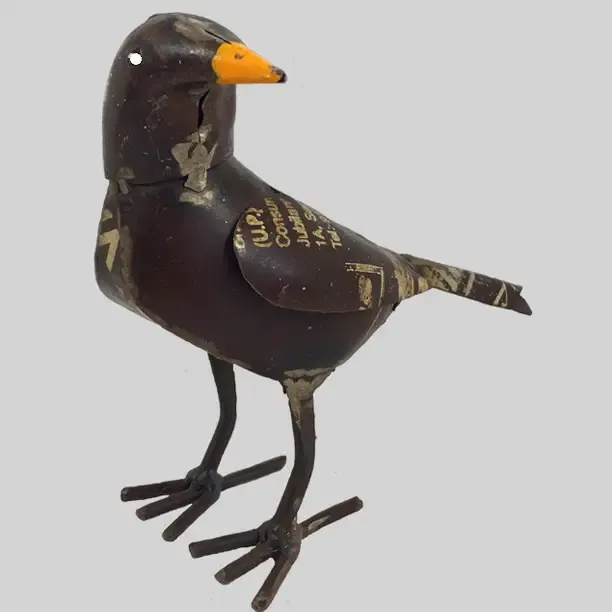 Crow Bird Recycled Metal Animal
