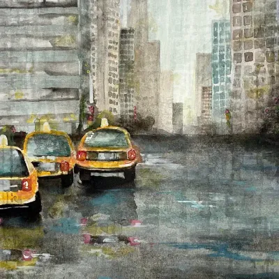 Rainy NYC Art Print