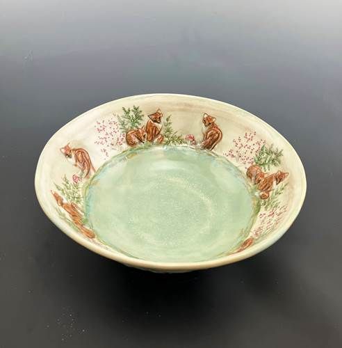 Foxes green bowl xsm