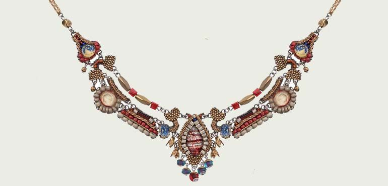 013C3500 DESERT LANDSCAPE NECKLACE