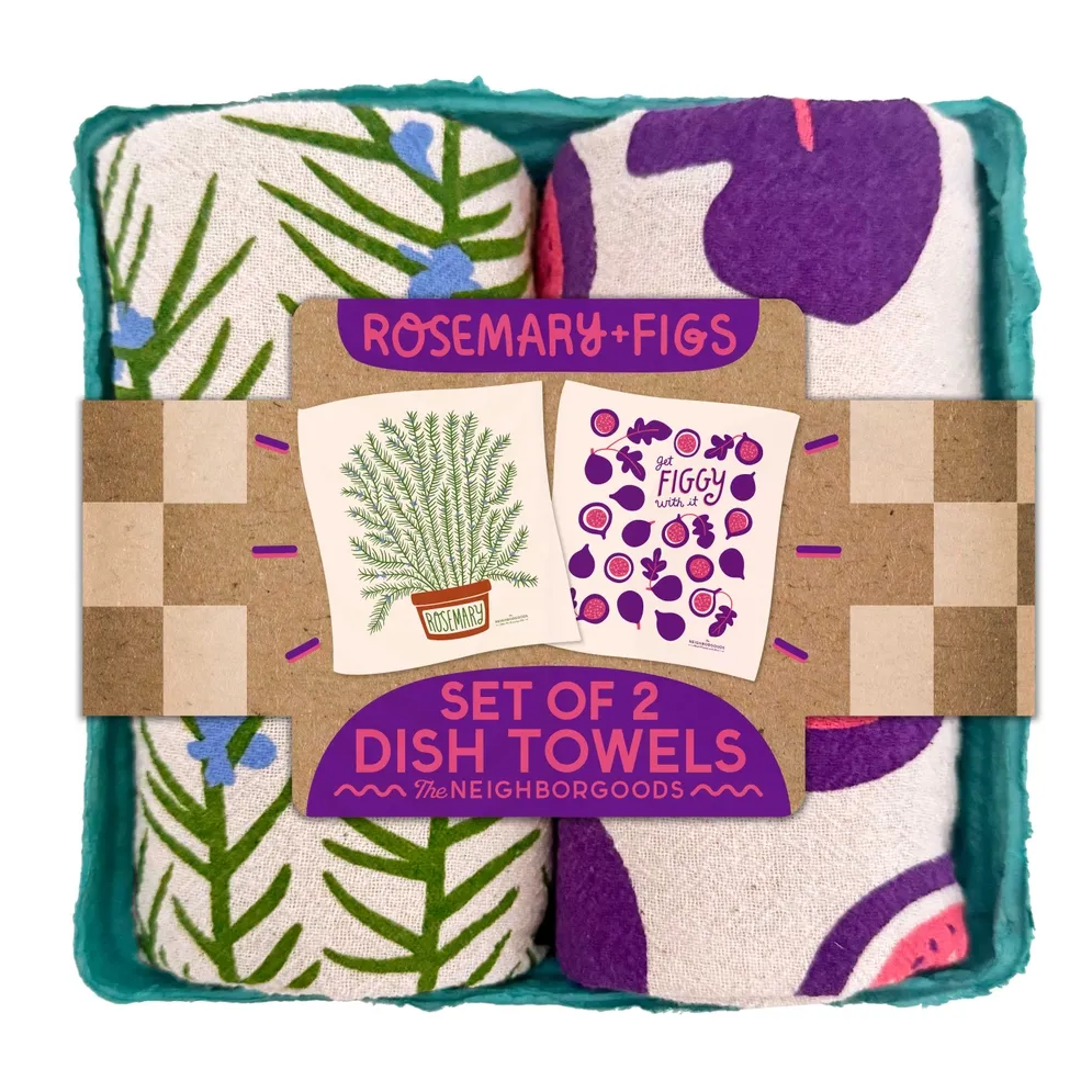 ROSEMARY &amp; FIG (Rosemary, Fig) - Tea Towel Set of 2