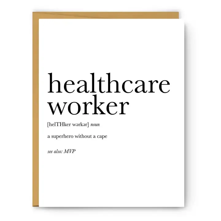 Healthcare Worker Definition - Pandemic Card