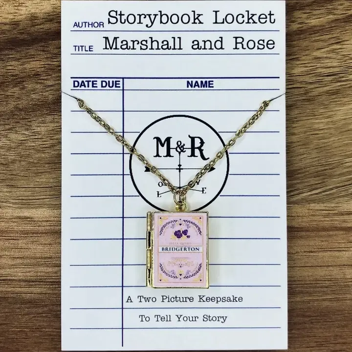 Bridgerton Brass Book Locket