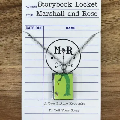 The Giving Tree Stainless Steel Book Locket The Giving Tree Stainless Steel Book Locket