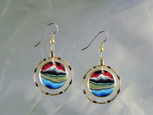 Volcano Hoop Earrings Volcano Hoop Earrings