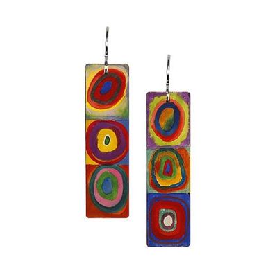 KANDINSKY SQUARES WITH CONCENTRIC CIRCLES - Long Rectangle ER