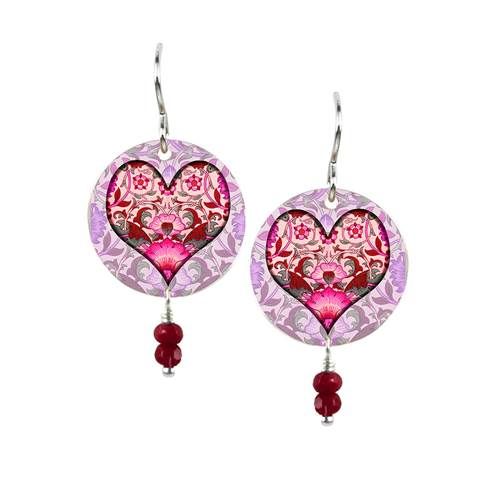 PURE HEART - 3/4" Disc w/Beads ER