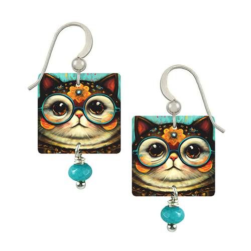 TAKI - Flower Kitty Glasses w/Bead ER