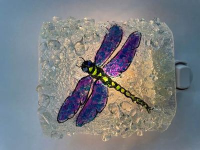 Purple Dragonfly Night Light Purple Dragonfly Night Light