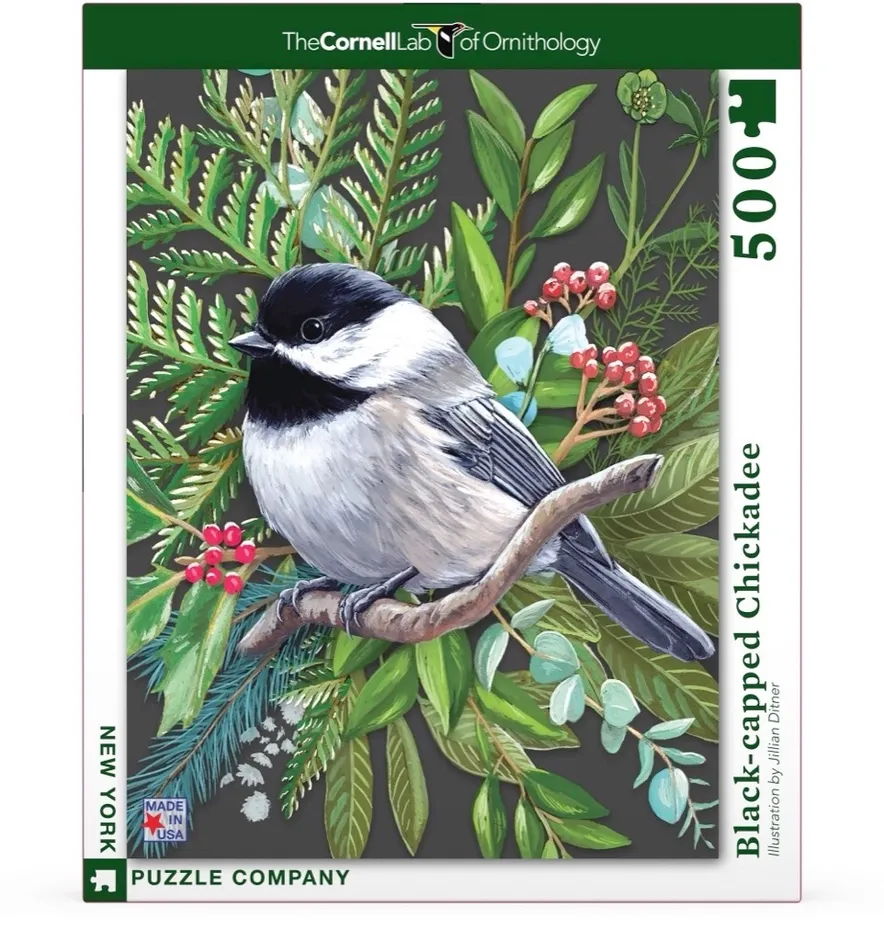 Black-capped Chickadee - 500 Piece Jigsaw Puzzle