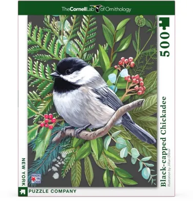 Black-capped Chickadee - 500 Piece Jigsaw Puzzle