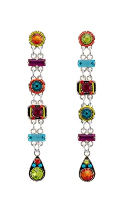 E293P-MC Domas Elegant Drop Earrings W/Post