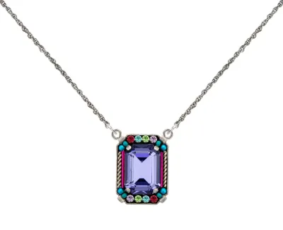 9093-MC Duchess Large Pendant Necklace