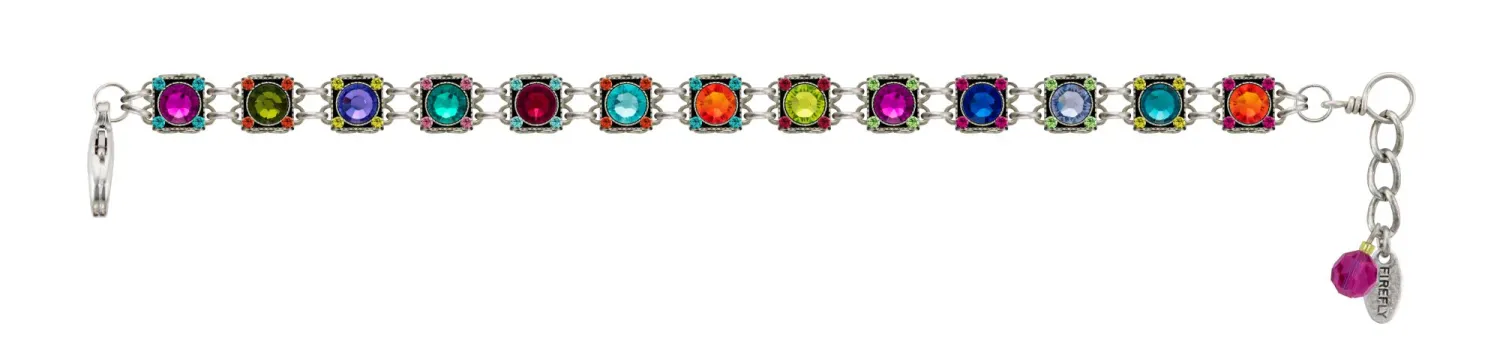 3149-MC Rainbow Thin Bracelet Med