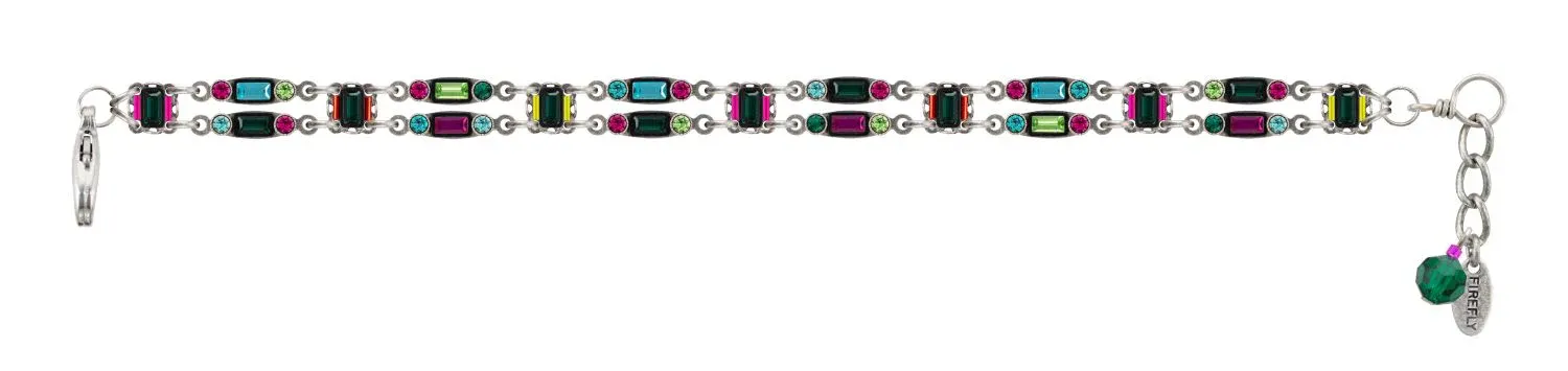 3145-EM Architectural Petite Double Line Bracelet