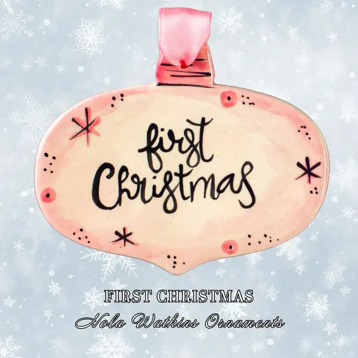 First Christmas Pink Ornament HOLIDAY NO RETURN
