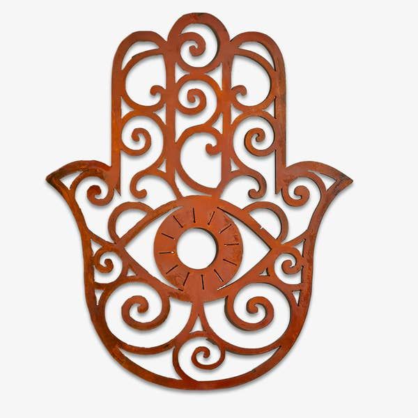 Hamsa Hand Metal Art