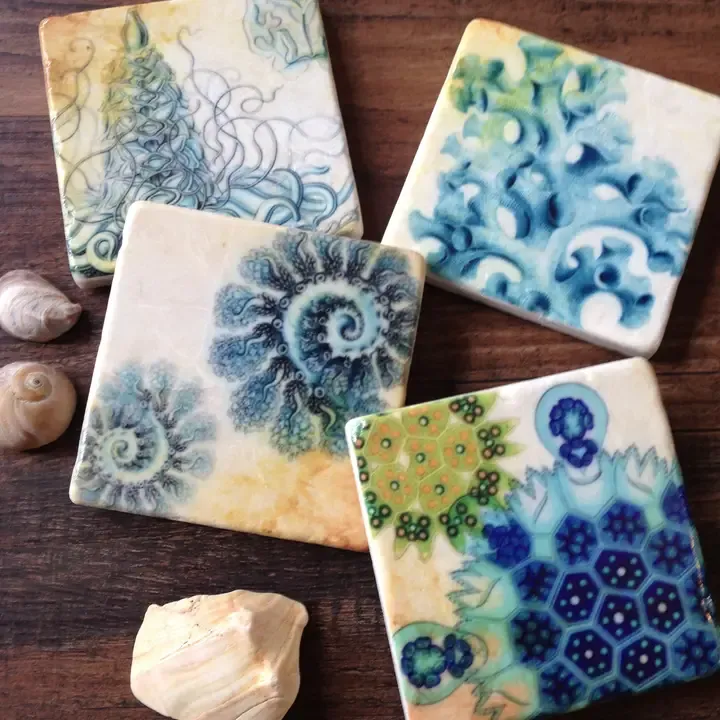 From the Sea stone coaster