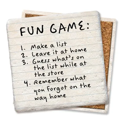 Fun Game: Make A List - Limestone Coaster Fun Game: Make A List - Limestone Coaster