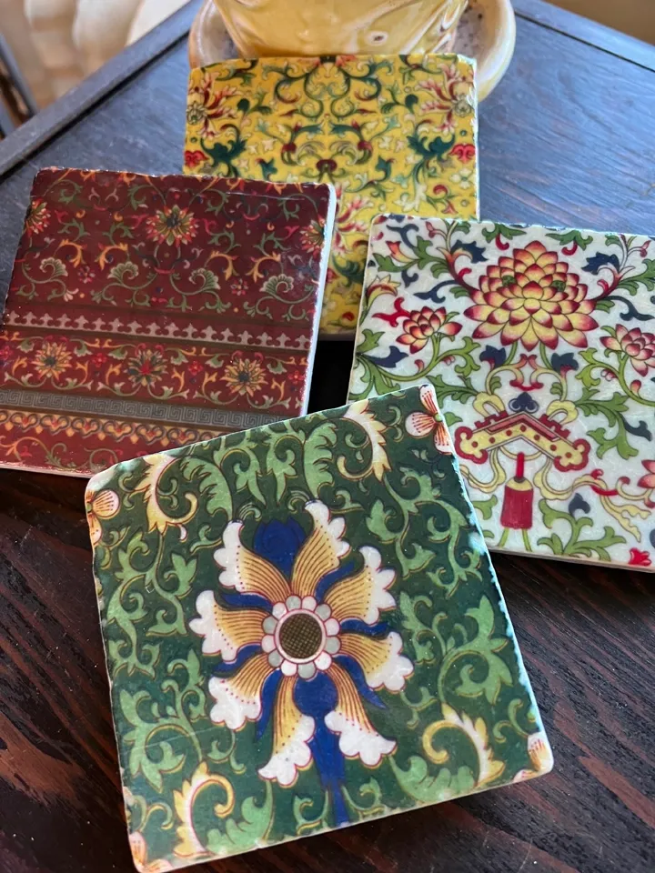 Winter&#39;s Tale stone coaster