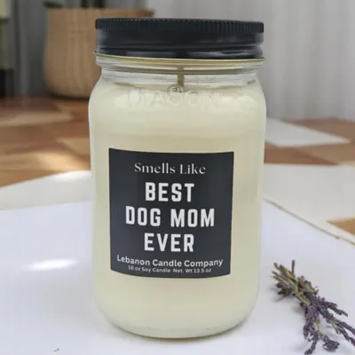 Funny Dog Mom Candle