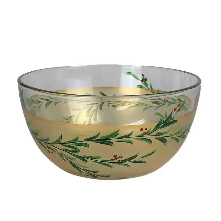 Winter Gold Garland 6&quot; Bowl