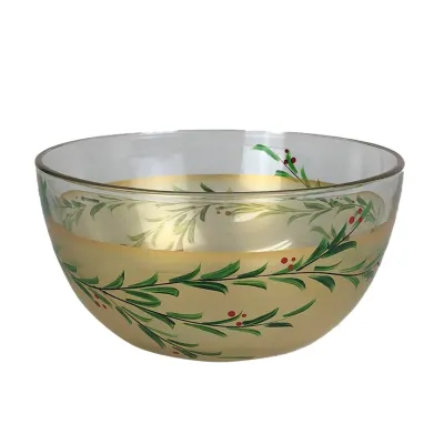 Winter Gold Garland 6&quot; Bowl