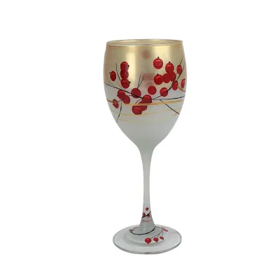 Winter Berries &#39;n Branches Wine Glasses