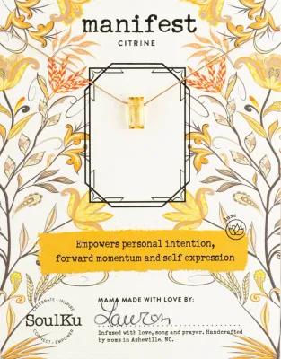 Citrine Refined Necklace for Manifest Citrine Refined Necklace for Manifest