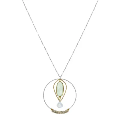 Silver Chalcedony Shimmer Necklace Silver Chalcedony Shimmer Necklace