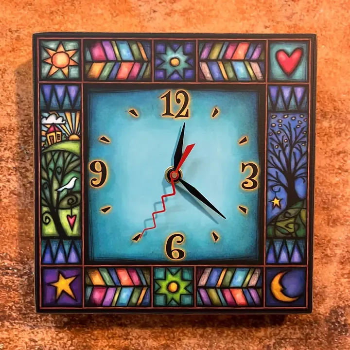 House/Tree Square Clock House/Tree Square Clock