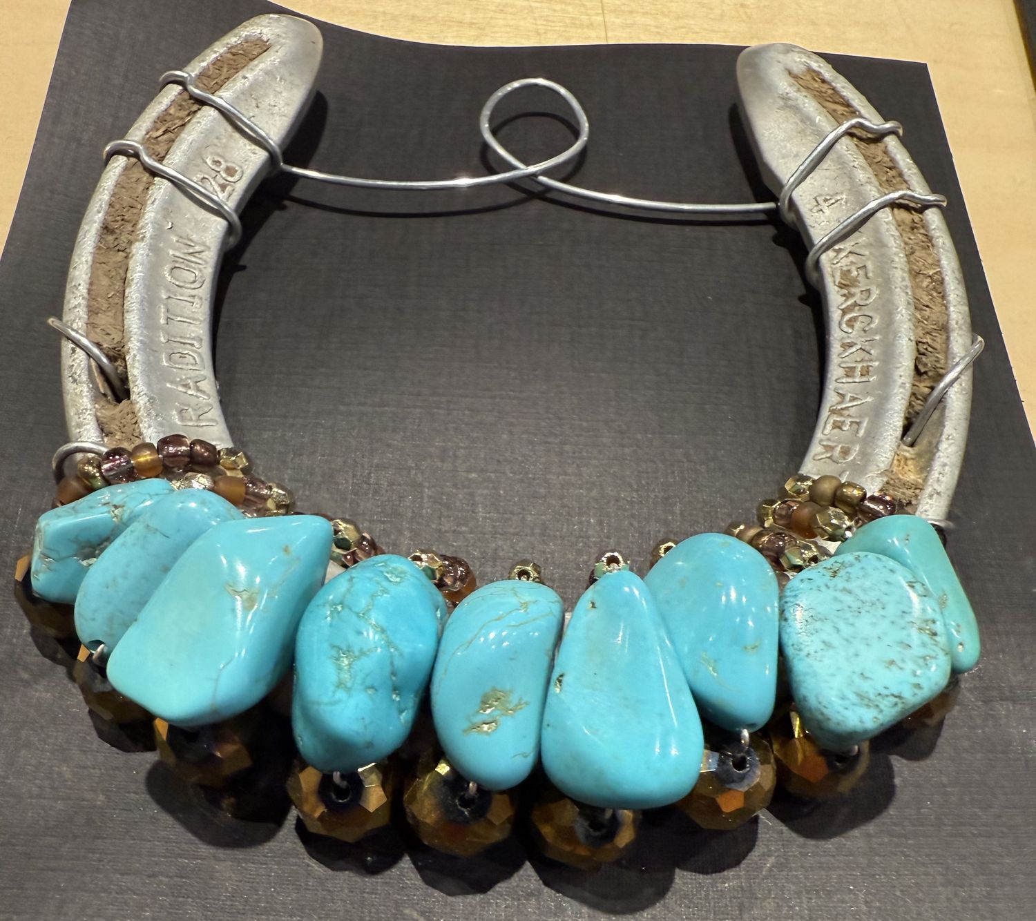 Turquoise Chunk Horseshoe