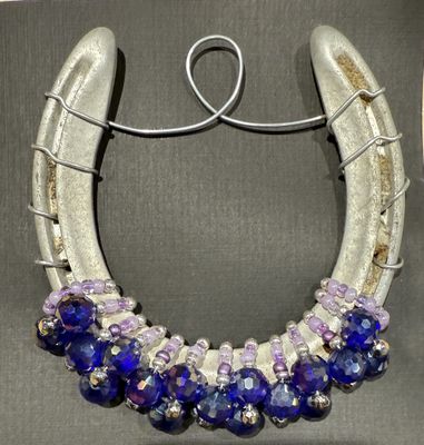 Cobalt/lavender Horseshoe Cobalt/lavender Horseshoe