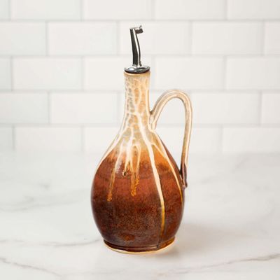 Oil Bottle - Golden Amber Glaze