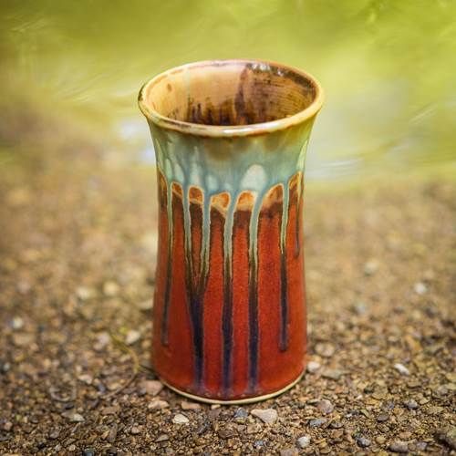 Tumbler -Rustic Red Glaze