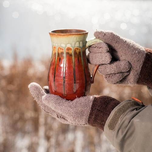 Straight Mug - Rustic Red Glaze